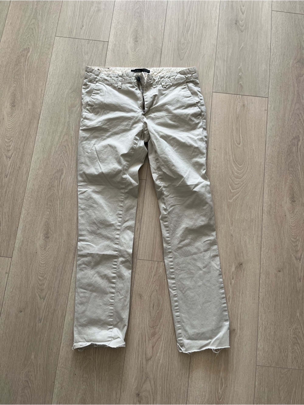 Zara Man Light Beige Chino Pants